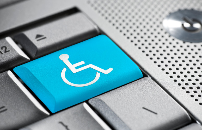 Image symbolisant l’accès des personnes handicapées au numérique