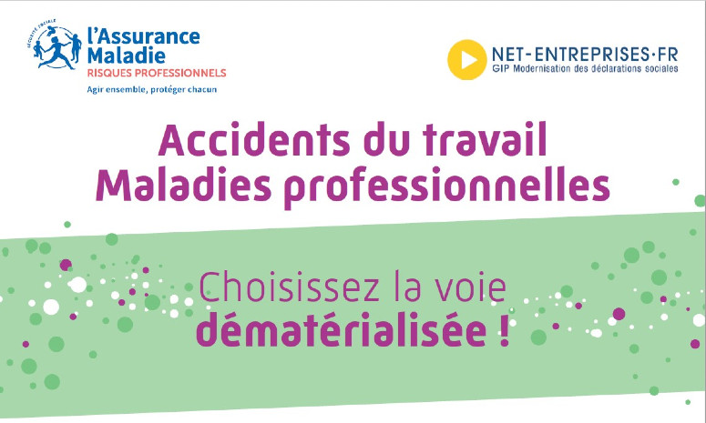 Aperçu du compte Accidents du travail – Maladies professionnelles sur net-entreprises.fr