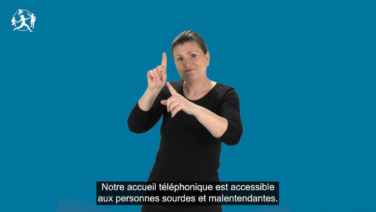 Présentation en langue des signes française de l’accessibilité de l’accueil téléphonique de l’Assurance Maladie aux personnes sourdes et malentendantes