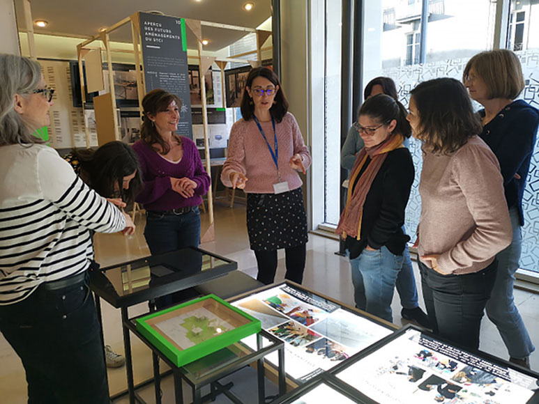 Visite de l'exposition Nouveaux espaces de travail, histoire d'une co-conception au STCI