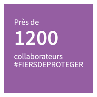 Près de 1 200 COLLABORATEURS #FIERSDEPROTEGER