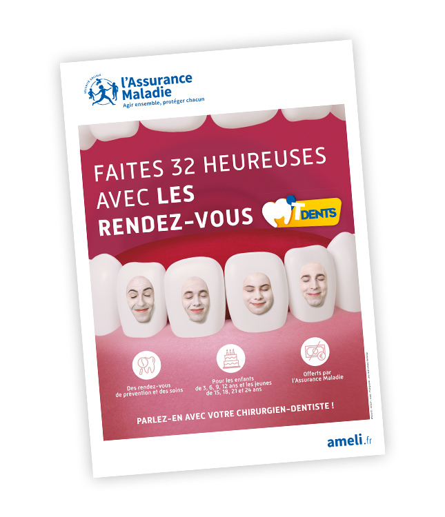 Affiche - Faites 32 heureuses avec les rendez-vous MTDents