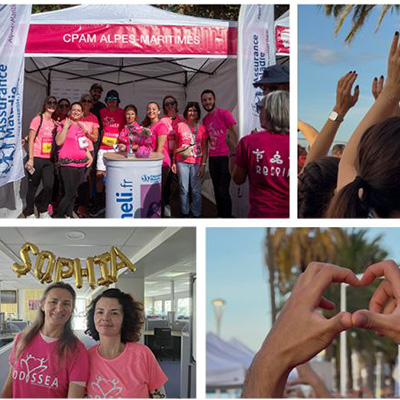 Participation de la CPAM à la course Odysséa à Cannes
