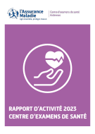 Couverture du rapport d'activité 2023 du centre d'examens de santé 08