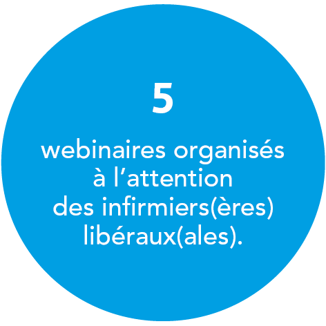 5 webinaires organisés à l'attention des infirmiers(ères) libéraux(ales).