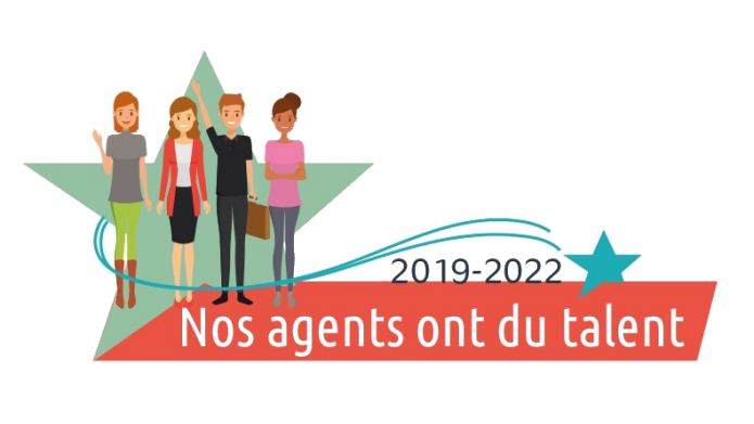 Logo du projet d'entreprise Nos agents ont du talent : 2019-2022