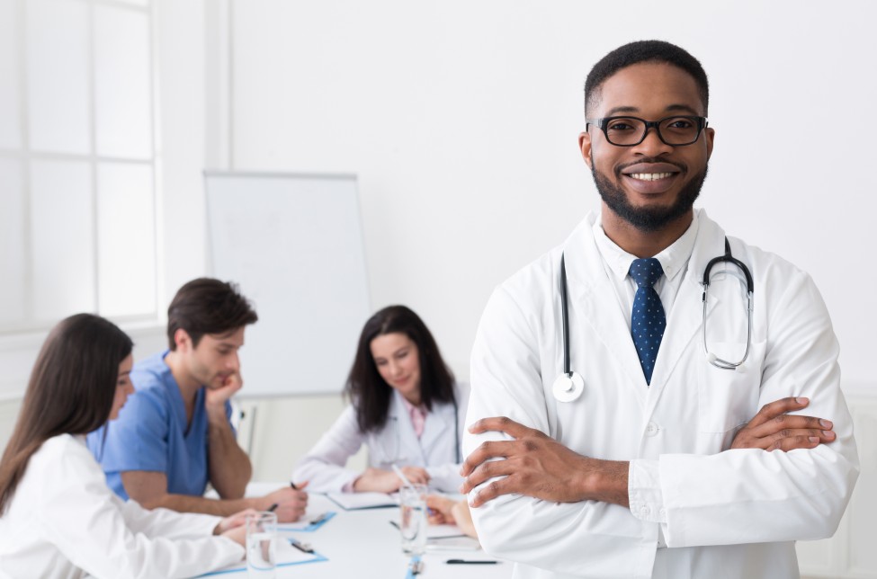 Des professionnels de santé en réunion
