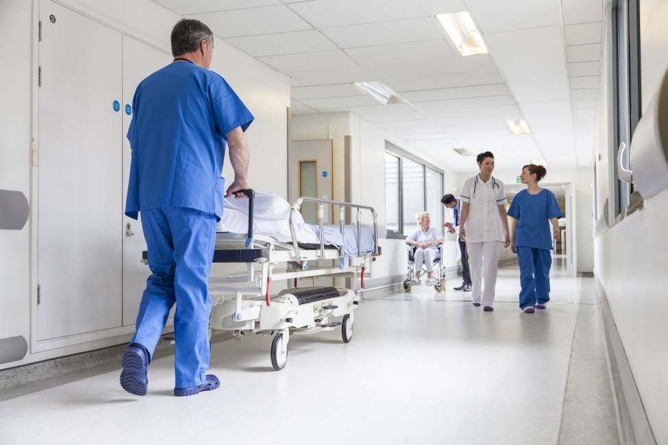 Un couloir d'hôpital