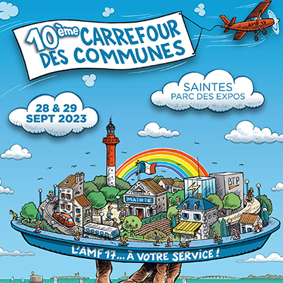 Affiche du Carrefour des communes pour 2023.