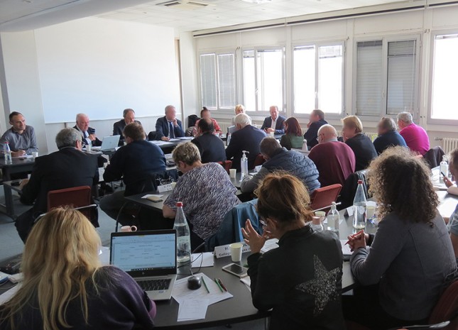Photo d'une réunion du Conseil.