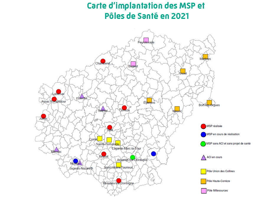 Carte des MSP