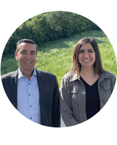 Photo de Philippe Ulmann et Charlotte Renon, directeur et directrice adjointe de la CPAM