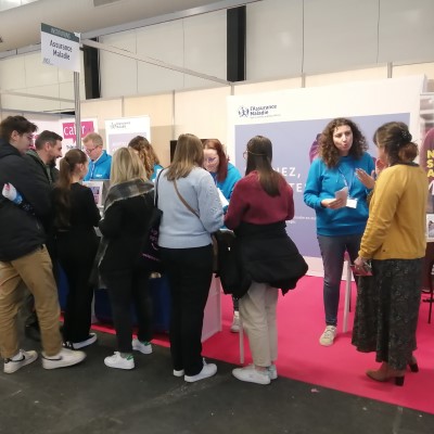 photo su stand prise lors du salon de l'étudiant