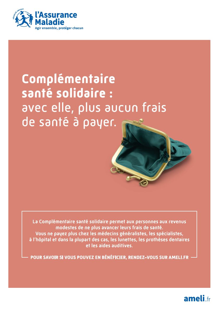 Affiche complémentaire santé solidaire