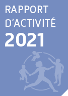 Couverture du rapport d'activité 2021