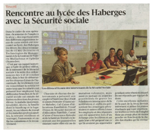 Rencontre au lycée des Haberges