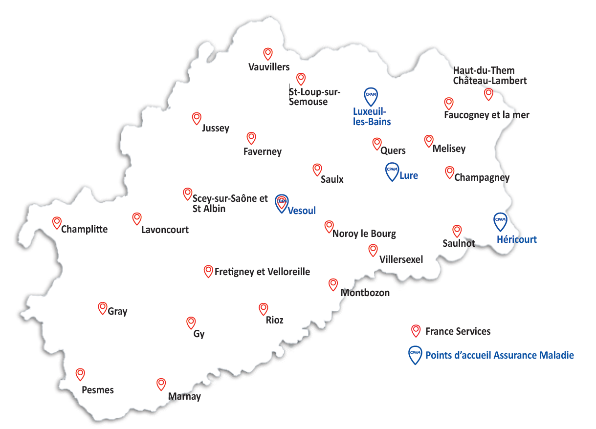 carte d'implantation des accueils