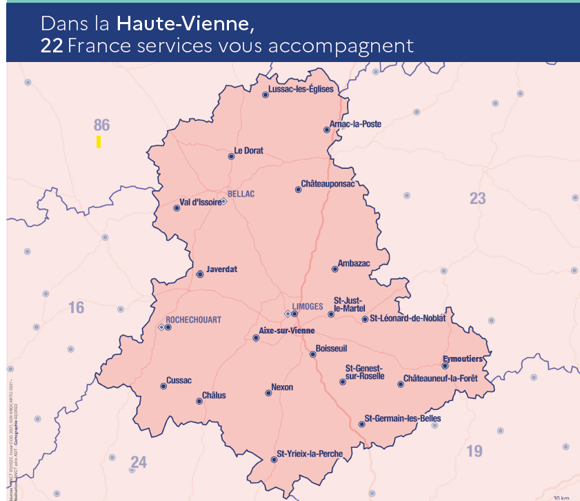 Carte 2022 des France Services