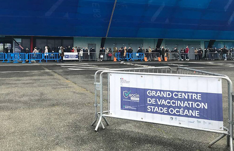 Ouverture du Vaccin'arena au Stade Océane du Havre.