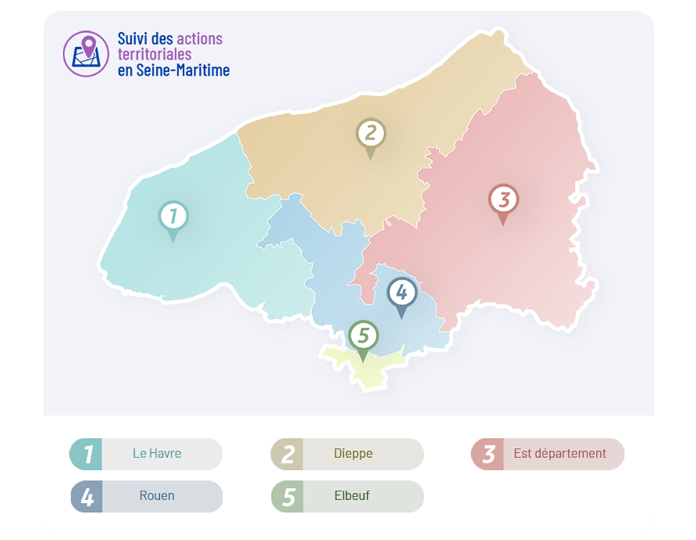 5 territoires pour coordonner nos actions en Seine-Maritime