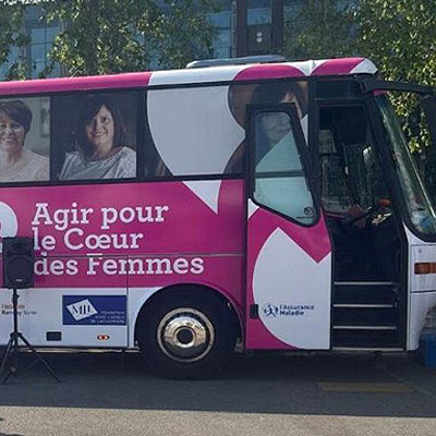 Escale du bus « Coeur des femmes » à Rouen