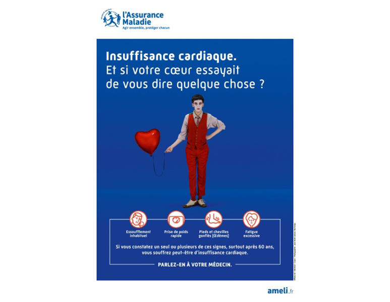 Affiche insuffisance cardiaque