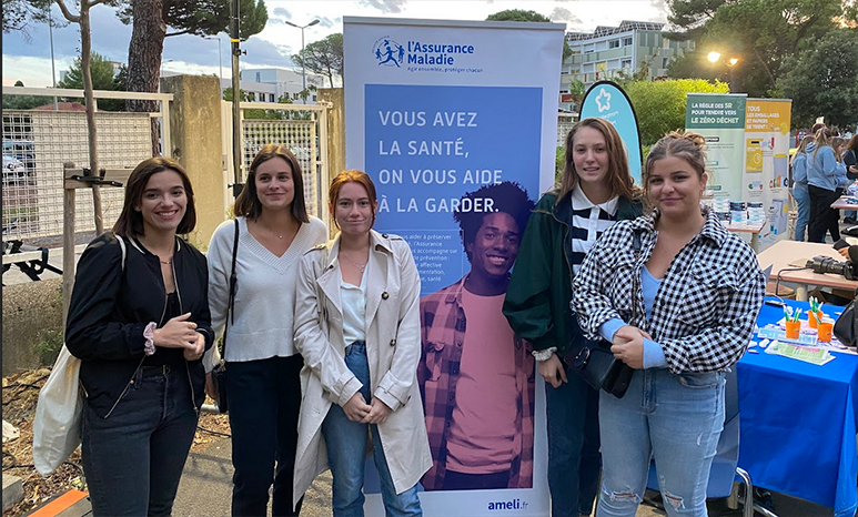 Stand étudiants à Montpellier