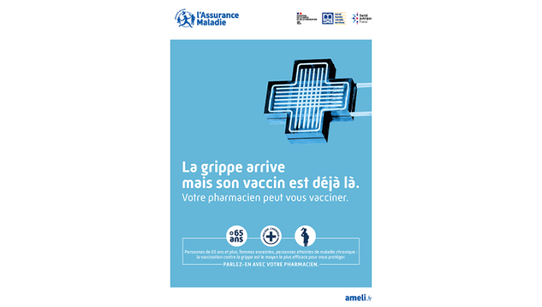 Affiche vaccination grippe