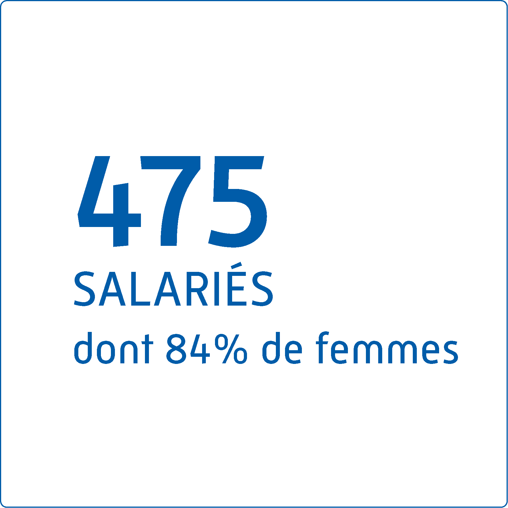 465 salariés dont 85% de femmes