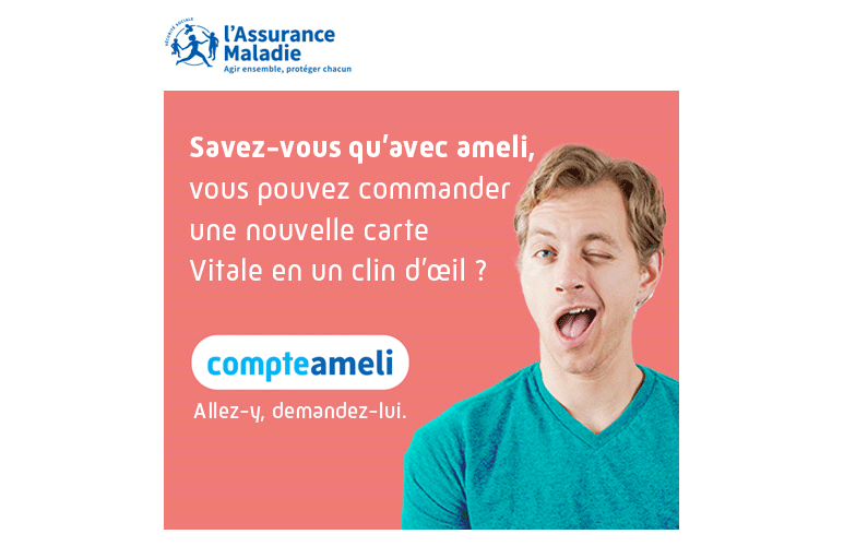 Visuel campagne de promotion Mon compte ameli