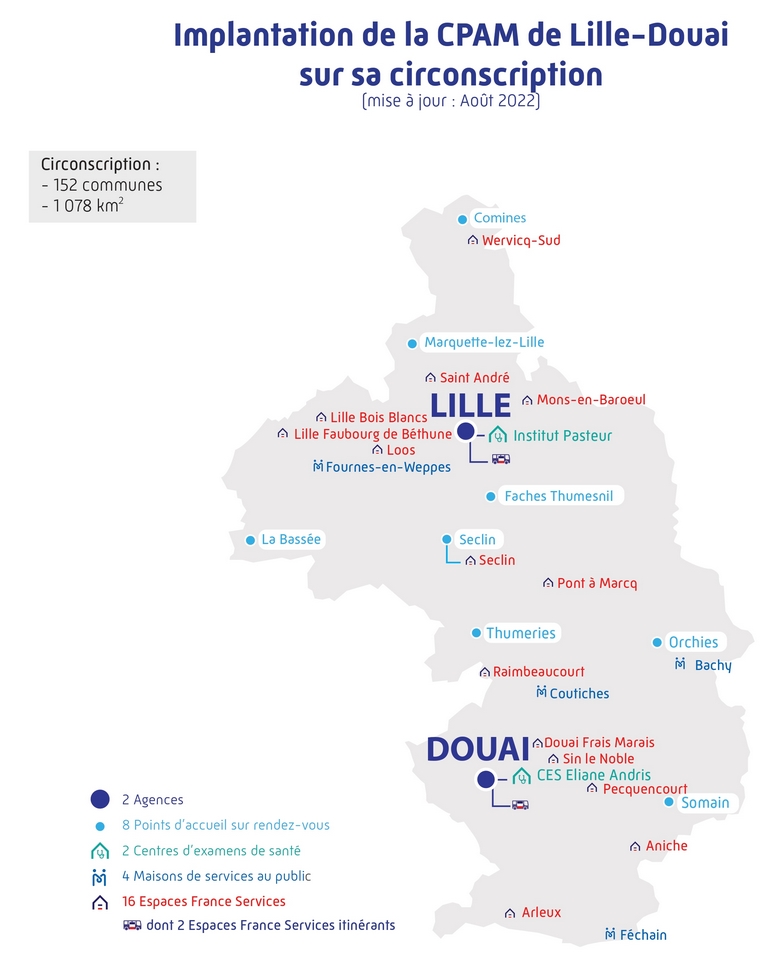 Nos lieux d'accueil du public