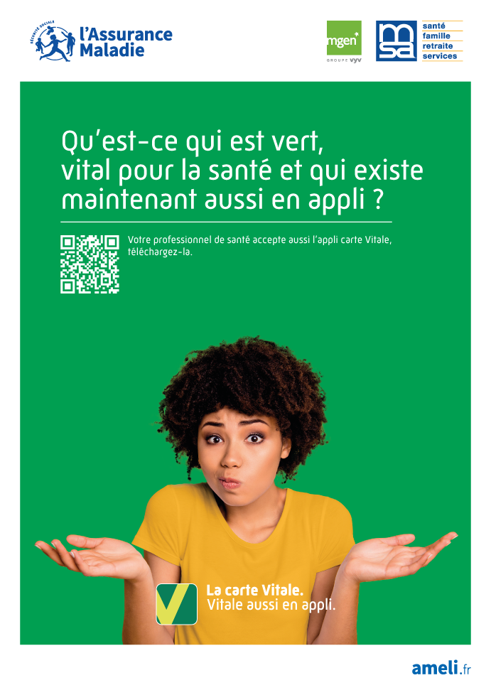 affiche application carte vitale