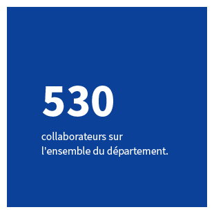 530 collaborateurs sur l'ensemble du département