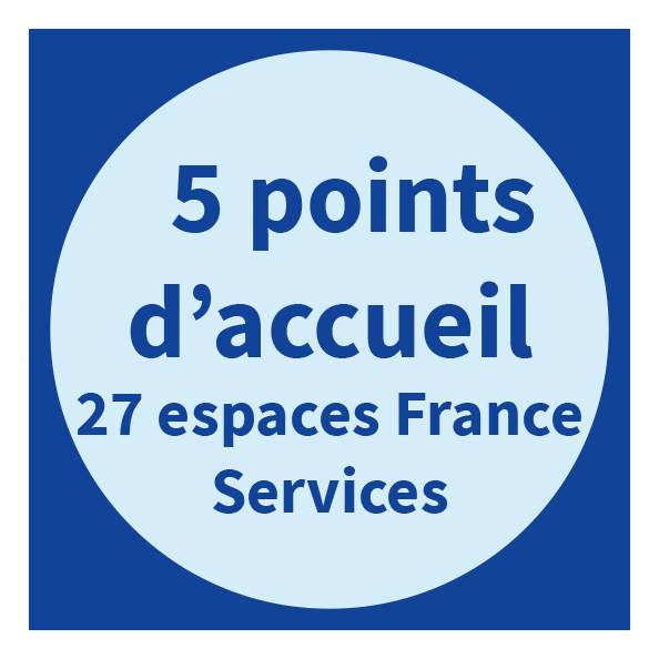 5 points d’accueil - 27 espaces France services