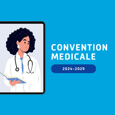 tablette avec illustration d'une médecin
