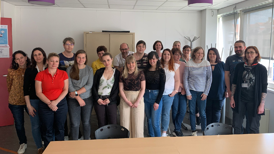 L'équipe de la Complémentaire santé solidaire à Forbach en mai 2022.