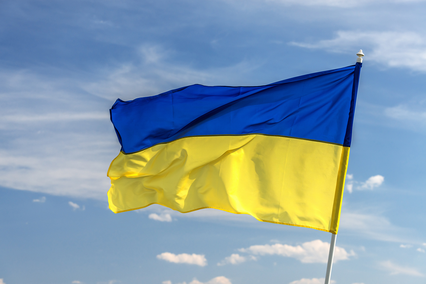 Drapeau ukrainien. Photo : Adobe Stock