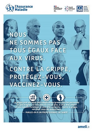 Affiche vaccination antigrippale