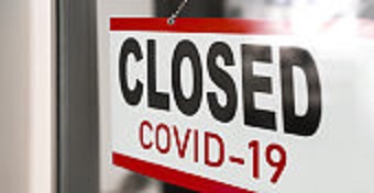 Panneau closed COVID-19