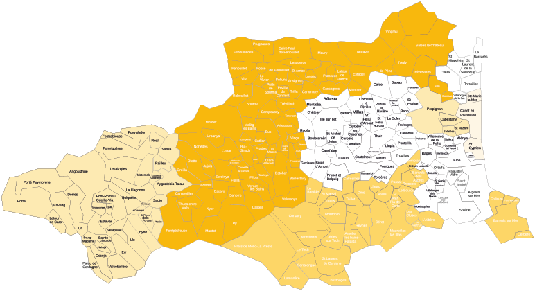 Carte CPST des pyrénées-Orientales