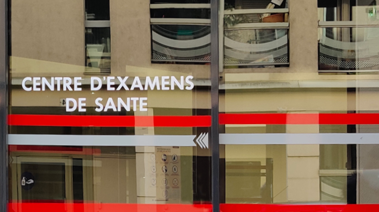 Photo de l'accueil d'un centre d'examens de santé