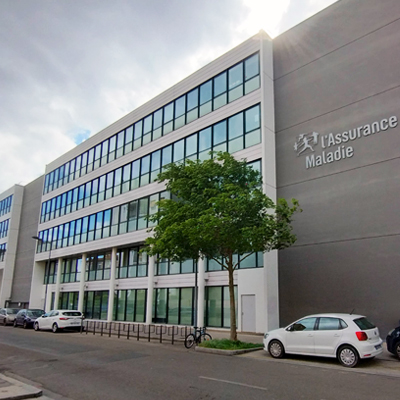 Photographie du siège de la CPAM