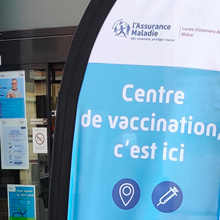 Photo d'un centre de vaccination