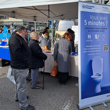 Visuel promotion du dépistage du cancer colorectal