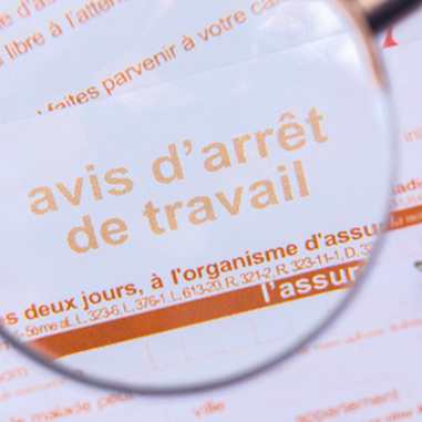 Avis d'arrêt de travail