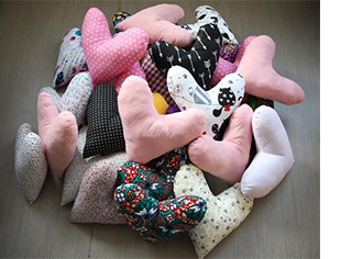 visuel représentant une photo des coussins du coeur.