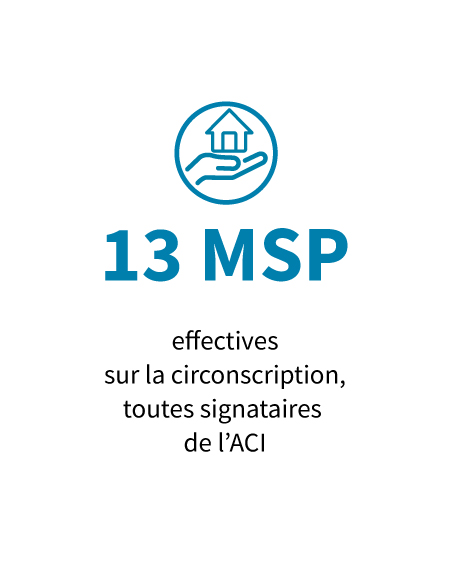 13 MSP effectives sur la circonscription, toutes signataires de l'ACI.