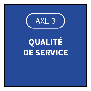 Icone Axe 3 : Qualité de service