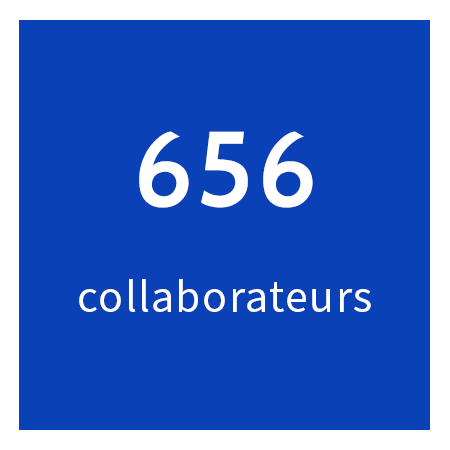 656 collaborateurs sur l'ensemble du territoire