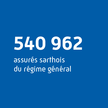 540 962 assurés sarthois du régime général